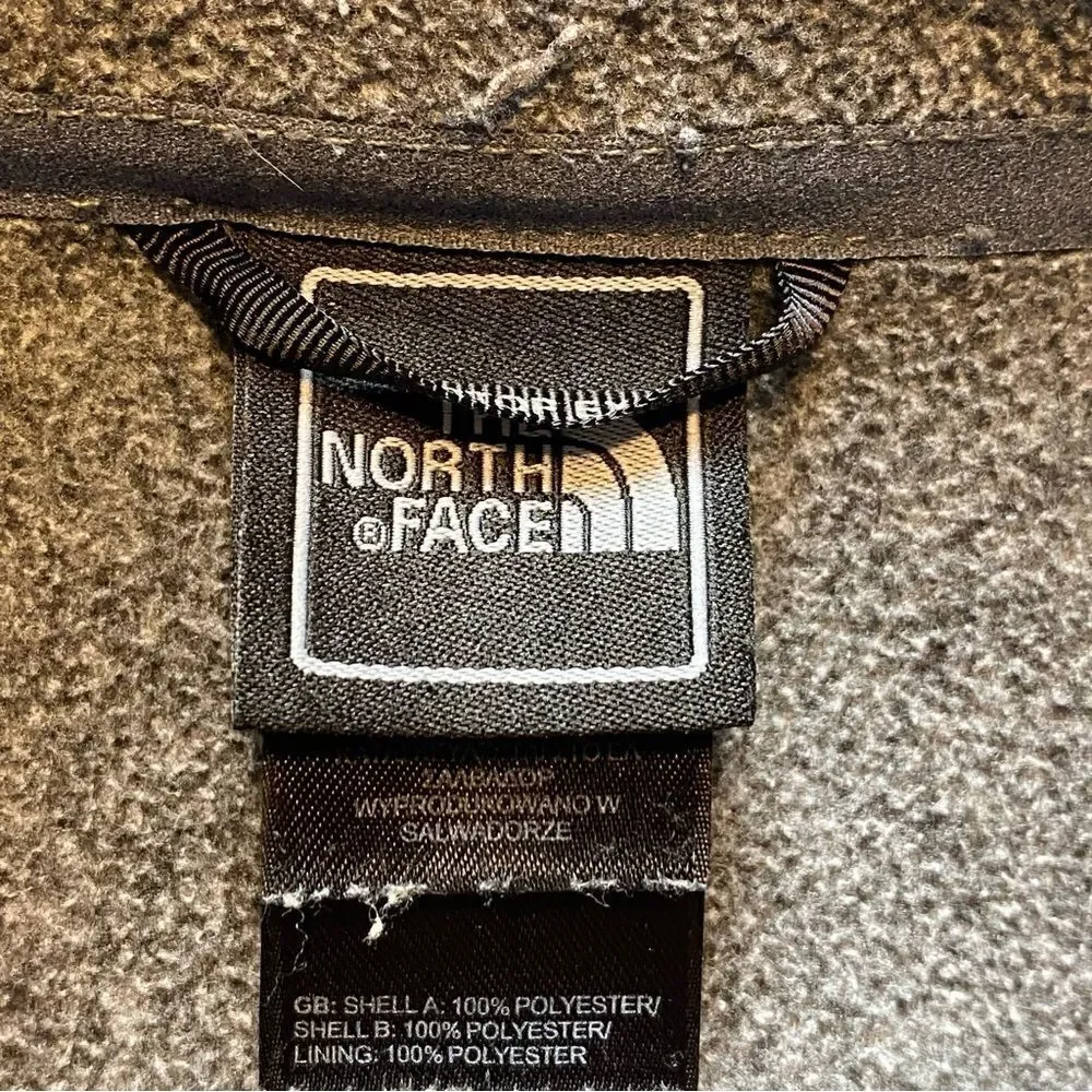 The North Face Gray Fleece Jacket Size Medium